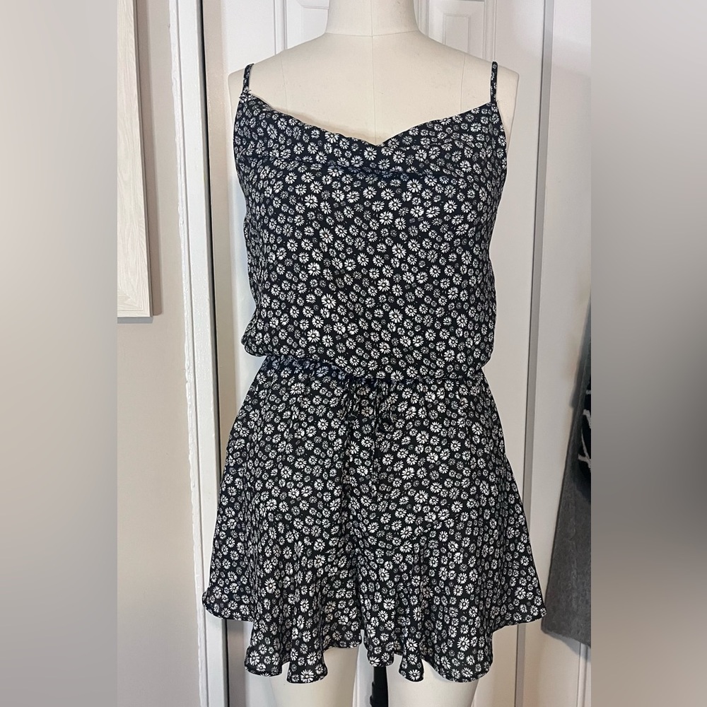 Floral printed romper